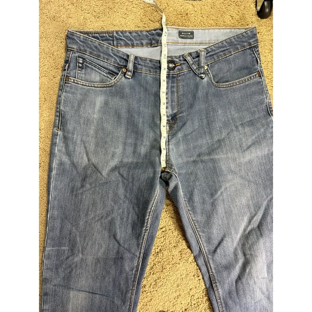 Volcom Solver Modern Straight Jean Men 32 Blue Denim Skater Y2K